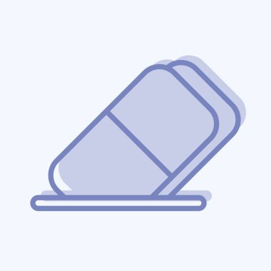 Icon Eraser. suitable for Paint Art Tools symbol. two tone style. simple design editable. design template vector. simple illustration