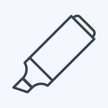 Icon Marker. suitable for Paint Art Tools symbol. line style. simple design editable. design template vector. simple illustration