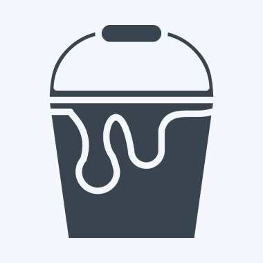 Icon Paint Bucket. suitable for Paint Art Tools symbol. glyph style. simple design editable. design template vector. simple illustration