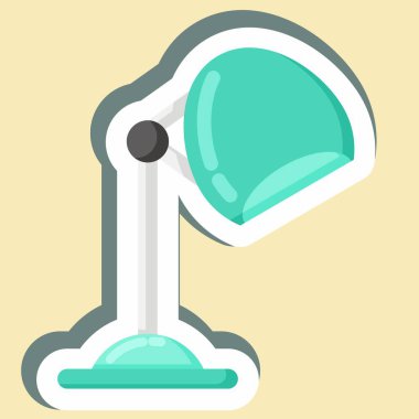 Sticker Vintage Hair Dryer. suitable for Barbershop symbol. simple design editable. design template vector. simple illustration