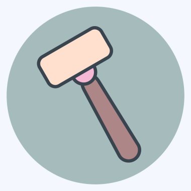 Icon Shaving Razor. suitable for Barbershop symbol. color mate style. simple design editable. design template vector. simple illustration