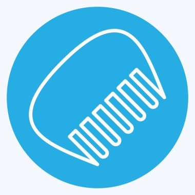 Icon Comb. suitable for Barbershop symbol. blue eyes style. simple design editable. design template vector. simple illustration