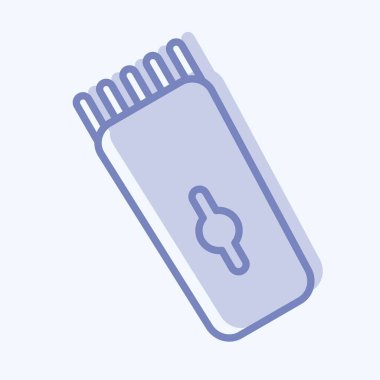 Icon Hair Clipper. suitable for Barbershop symbol. two tone style. simple design editable. design template vector. simple illustration