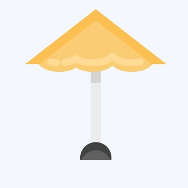 Icon Beach. suitable for Summer symbol. flat style. simple design editable. design template vector. simple illustration