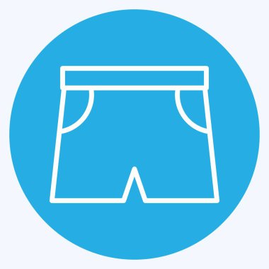 Icon Sports. suitable for Summer symbol. blue eyes style. simple design editable. design template vector. simple illustration