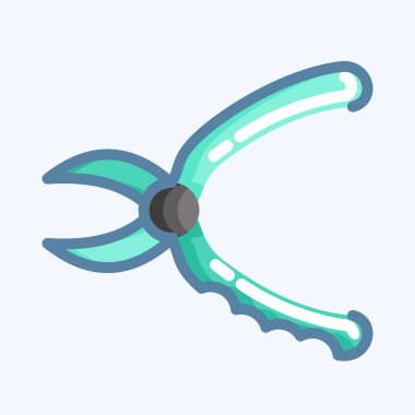 Icon Pruners. suitable for Garden symbol. doodle style. simple design editable. design template vector. simple illustration