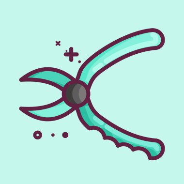 Icon Pruners. suitable for Garden symbol. MBE style. simple design editable. design template vector. simple illustration