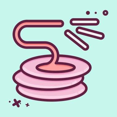 Icon Hose. suitable for Garden symbol. MBE style. simple design editable. design template vector. simple illustration