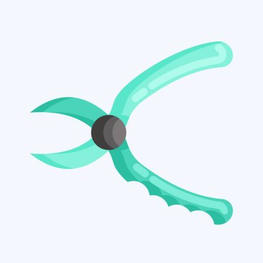 Icon Pruners. suitable for Garden symbol. flat style. simple design editable. design template vector. simple illustration