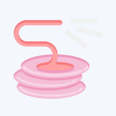 Icon Hose. suitable for Garden symbol. flat style. simple design editable. design template vector. simple illustration