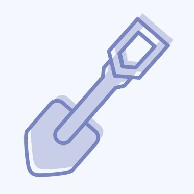 Icon Shove. suitable for Garden symbol. two tone style. simple design editable. design template vector. simple illustration