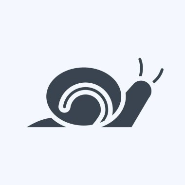 Icon Snail. suitable for Garden symbol. glyph style. simple design editable. design template vector. simple illustration