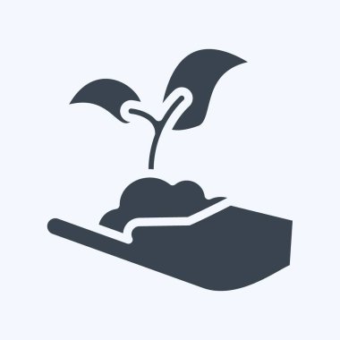 Icon Seed Plant. suitable for Garden symbol. glyph style. simple design editable. design template vector. simple illustration