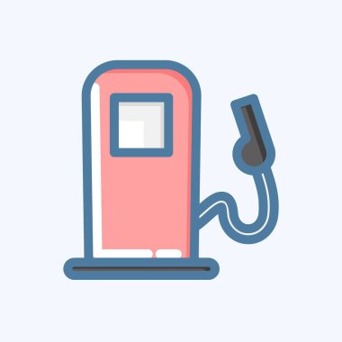 Icon Gas Pump. suitable for Automotive symbol. doodle style. simple design editable. design template vector. simple illustration