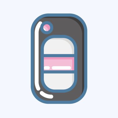 Icon Key. suitable for Automotive symbol. doodle style. simple design editable. design template vector. simple illustration