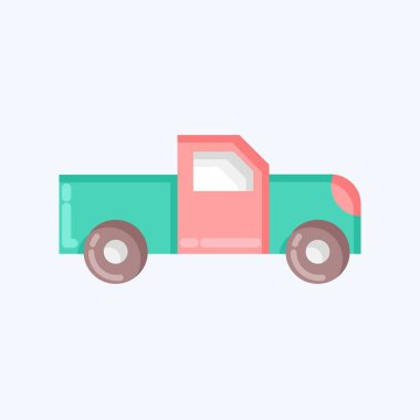 Icon Pick Up. suitable for Automotive symbol. flat style. simple design editable. design template vector. simple illustration