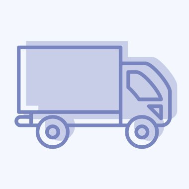 Icon Truck. suitable for Automotive symbol. two tone style. simple design editable. design template vector. simple illustration