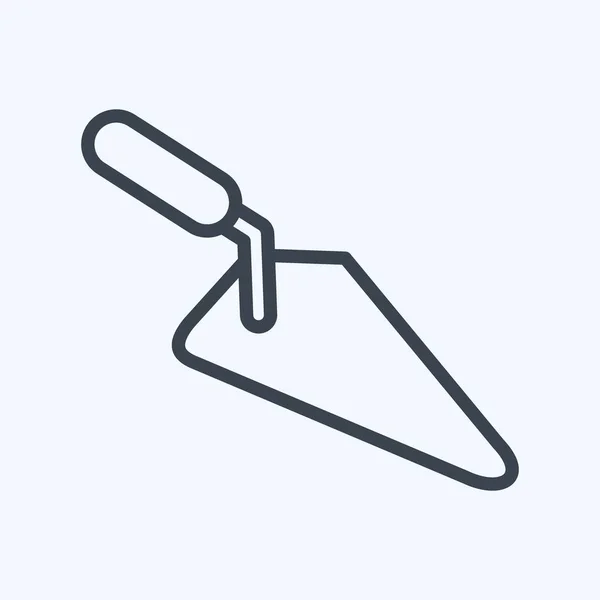 Icon Trowel. suitable for Garden symbol. line style. simple design editable. design template vector. simple illustration