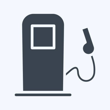 Icon Gas Pump. suitable for Automotive symbol. glyph style. simple design editable. design template vector. simple illustration