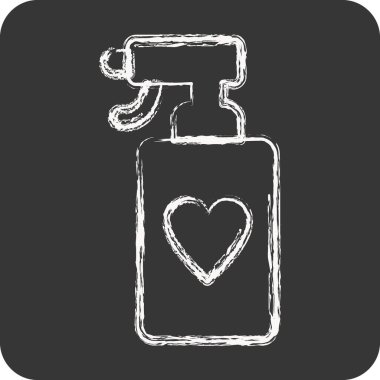 Simge spreyi. Çamaşır sembolüyle ilgili. Tebeşir stili. Basit dizayn edilebilir. Basit resimleme