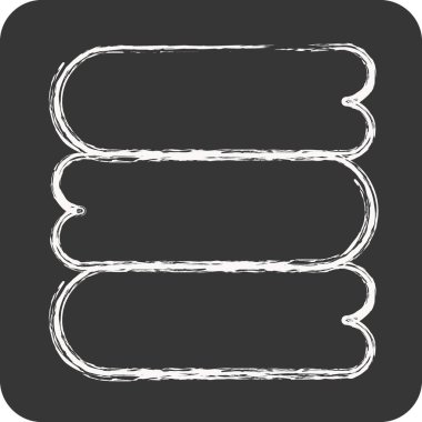 Icon Klanı Havlusu. Çamaşır sembolüyle ilgili. Tebeşir stili. Basit dizayn edilebilir. Basit resimleme