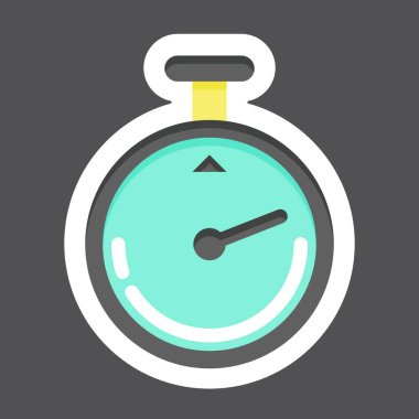 Sticker Timer. related to Laundry symbol. simple design editable. simple illustration, good for prints