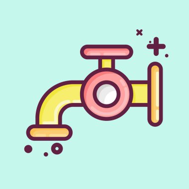 Icon Water. related to Laundry symbol. MBE style. simple design editable. simple illustration, good for prints