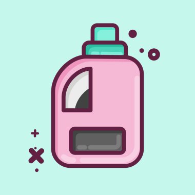 Icon Clean Product. related to Laundry symbol. MBE style. simple design editable. simple illustration, good for prints
