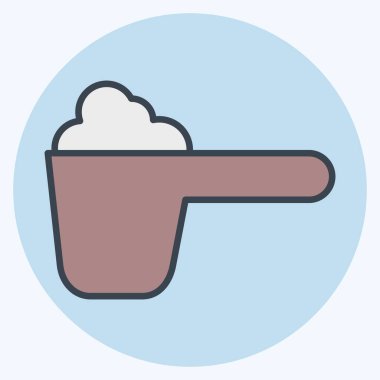 Icon Powder. related to Laundry symbol. color mate style. simple design editable. simple illustration, good for prints