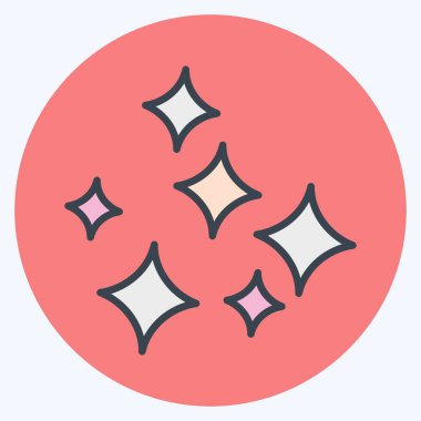 Icon Shine. related to Laundry symbol. color mate style. simple design editable. simple illustration, good for prints