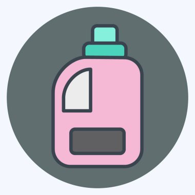 Icon Clean Product. related to Laundry symbol. color mate style. simple design editable. simple illustration, good for prints