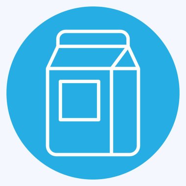 Icon Wasing Powder. related to Laundry symbol. blue eyes style. simple design editable. simple illustration, good for prints