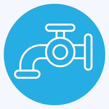 Icon Water. related to Laundry symbol. blue eyes style. simple design editable. simple illustration, good for prints
