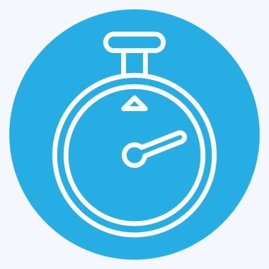 Icon Timer. related to Laundry symbol. blue eyes style. simple design editable. simple illustration, good for prints