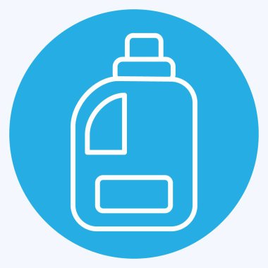 Icon Clean Product. related to Laundry symbol. blue eyes style. simple design editable. simple illustration, good for prints