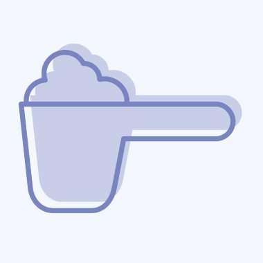 Icon Powder. related to Laundry symbol. two tone style. simple design editable. simple illustration, good for prints