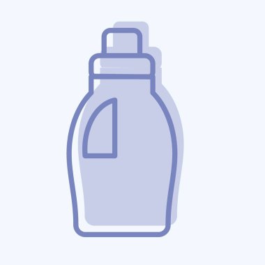 Icon Cleaning Product. related to Laundry symbol. two tone style. simple design editable. simple illustration, good for prints