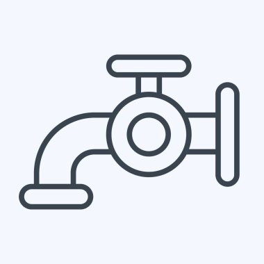 Icon Water. related to Laundry symbol. line style. simple design editable. simple illustration, good for prints