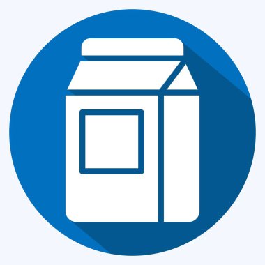 Icon Wasing Powder. related to Laundry symbol. long shadow style. simple design editable. simple illustration, good for prints