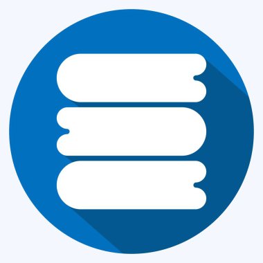 Icon Clan Towel. related to Laundry symbol. long shadow style. simple design editable. simple illustration, good for prints