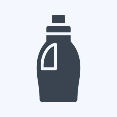 Icon Cleaning Product. related to Laundry symbol. glyph style. simple design editable. simple illustration, good for prints
