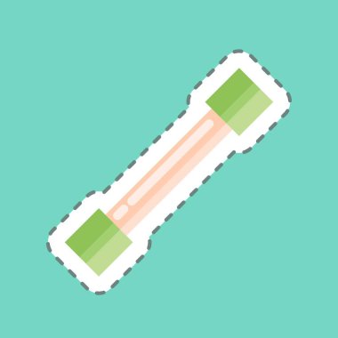 Çıkartma çizgisi çizgisi çizgisi. Grafik Tasarım Araçları sembolüyle ilgili. Basit dizayn edilebilir. Basit bir çizim. basit vektör