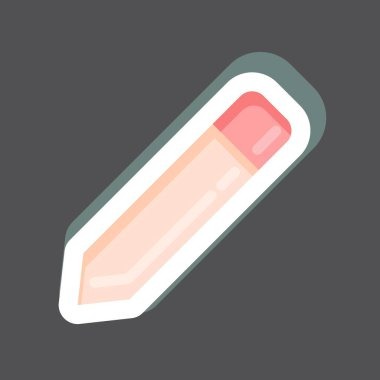 Çıkartma Kalemi. Grafik Tasarım Araçları sembolüyle ilgili. Basit dizayn edilebilir. Basit bir çizim. basit vektör