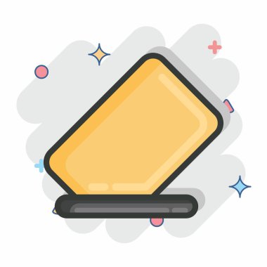 Simge Silici. Grafik Tasarım Araçları sembolüyle ilgili. Çizgi roman tarzı. Basit dizayn edilebilir. Basit bir çizim. Basit vektör simgeleri