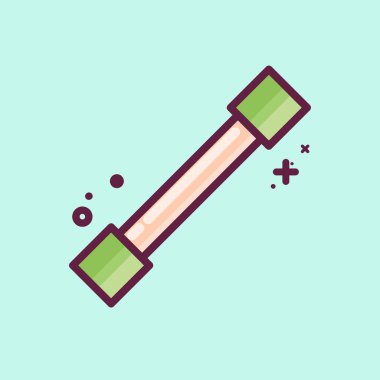 Simge Çizgisi. Grafik Tasarım Araçları sembolüyle ilgili. MBE tarzı. Basit dizayn edilebilir. Basit bir çizim. Basit vektör simgeleri