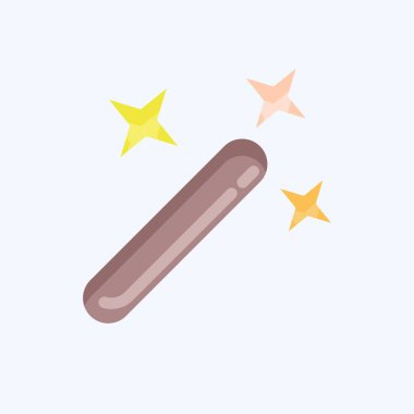 Icon Magic Wand. related to Graphic Design Tools symbol. flat style. simple design editable. simple illustration. simple vector icons