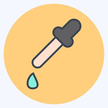 Icon Eyedropper. related to Graphic Design Tools symbol. color mate style. simple design editable. simple illustration. simple vector icons