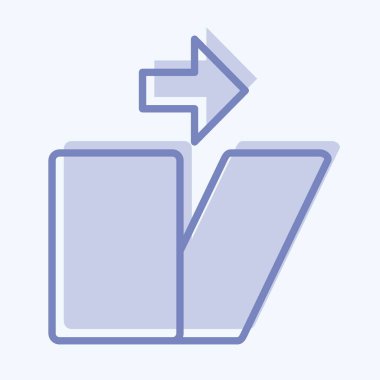 Icon Distortion. related to Graphic Design Tools symbol. two tone style. simple design editable. simple illustration. simple vector icons
