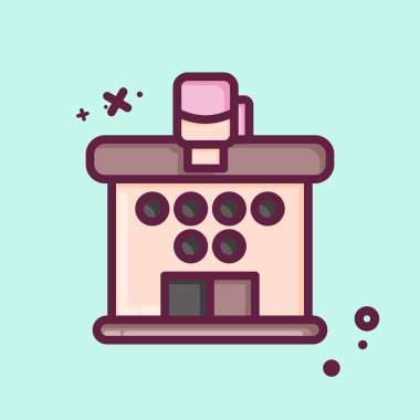 Simge Kulübü. Dövüş sporları sembolüyle ilgili. MBE tarzı. Basit dizayn edilebilir. Basit bir resim. Boks.