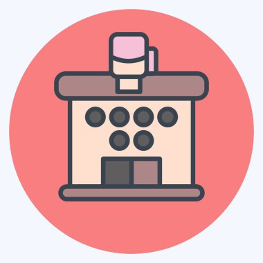 Simge Kulübü. Dövüş sporları sembolüyle ilgili. renk arkadaşı stili. Basit dizayn edilebilir. Basit bir resim. Boks.